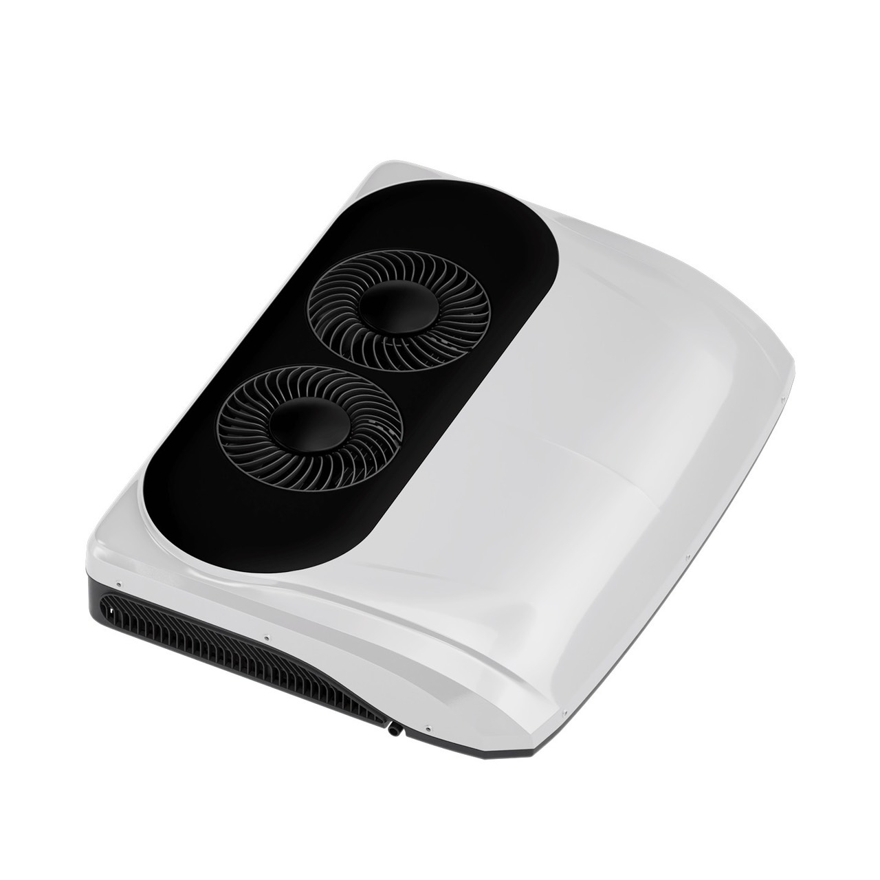 AIR CADDIEの提供製品画像。全体と異なる向きから見た上面と外周の形状。